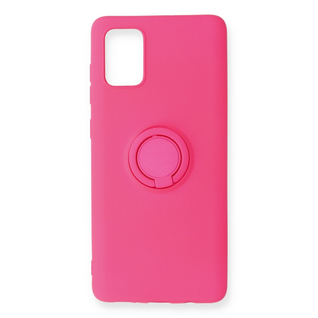  Samsung Galaxy A91 / S10 Lite Kılıf Viktor Yüzüklü Silikon - Pembe