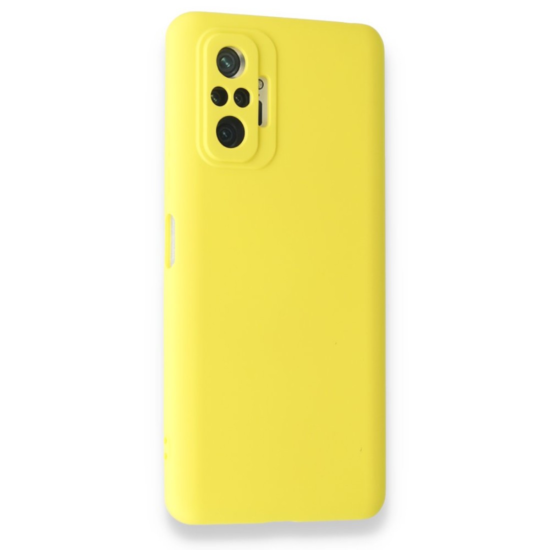  Xiaomi Redmi Note 10 Pro Kılıf Nano içi Kadife Silikon - Sarı