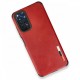  Xiaomi Redmi Note 11 Kılıf Loop Deri Silikon - Kırmızı