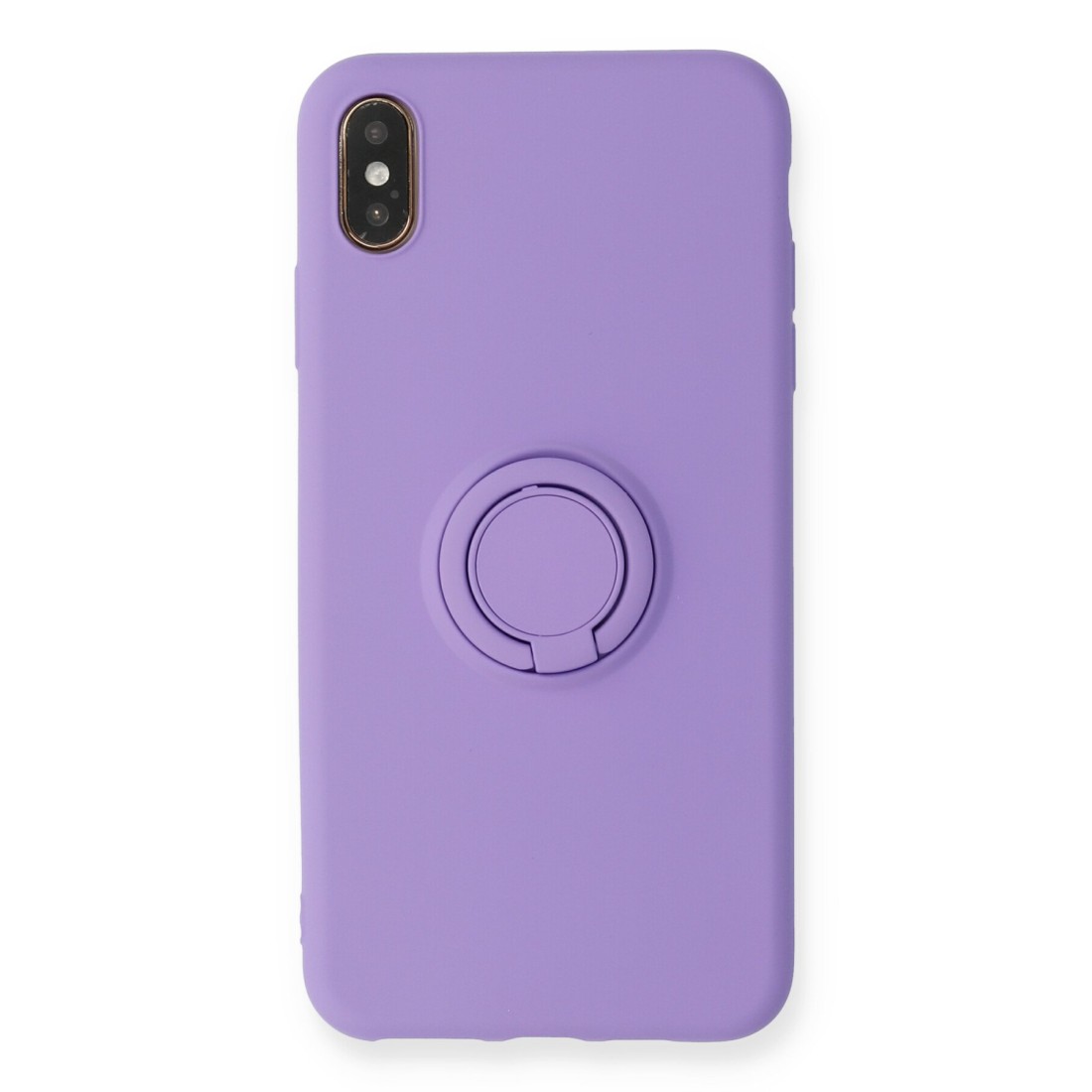 iPhone XS Max Kılıf Viktor Yüzüklü Silikon - Mor iPhone XS Max Kılıf Viktor Yüzüklü Silikon - Mor
