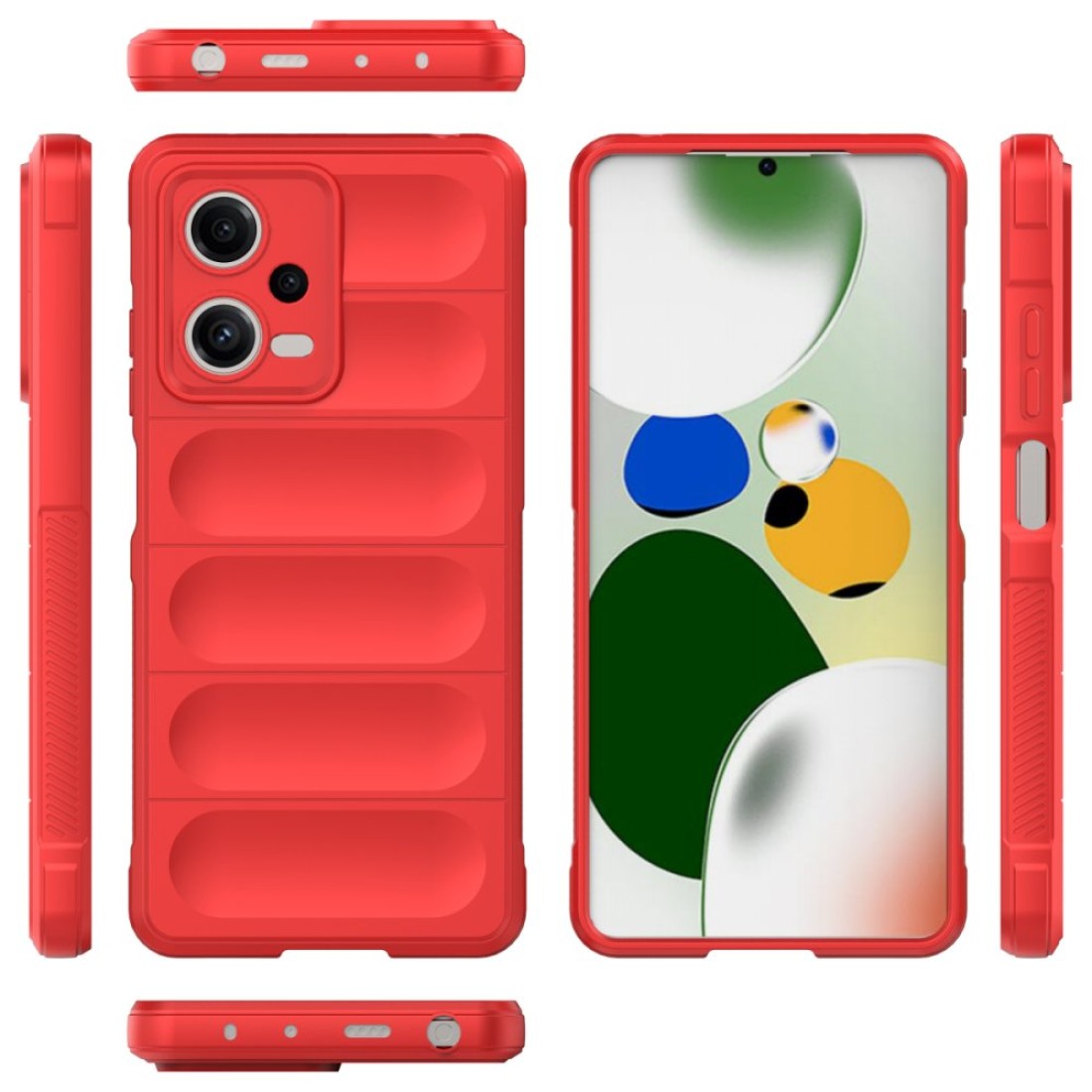  Xiaomi Poco X5 Pro 5G Kılıf Optimum Silikon - Kırmızı