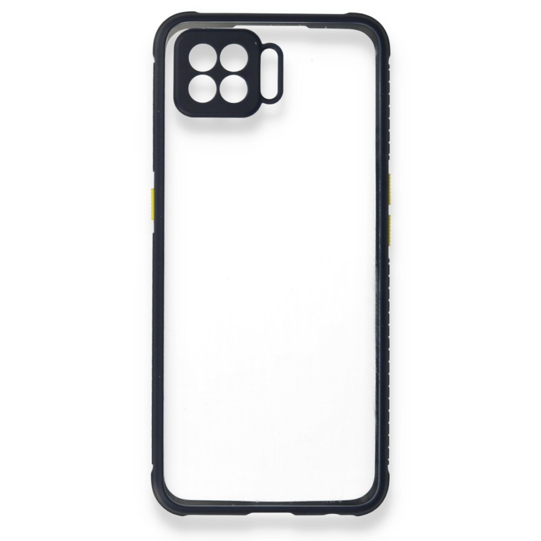 Oppo Reno 4 Lite Kılıf Miami Şeffaf Silikon - Lacivert Oppo Reno 4 Lite Kılıf Miami Şeffaf Silikon - Lacivert