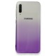  Samsung Galaxy A30S Kılıf Lüx Çift Renkli Silikon - Mor