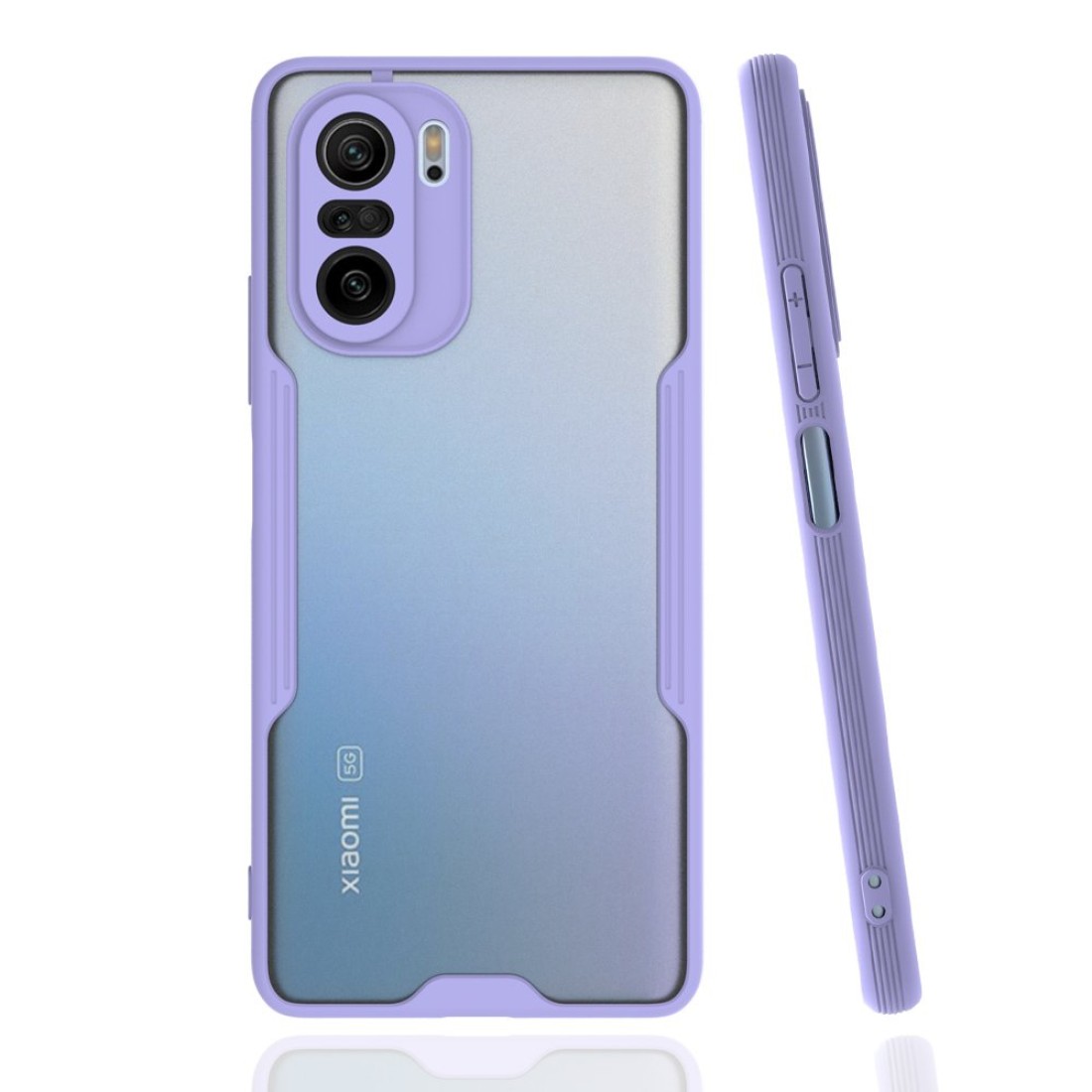  Xiaomi Redmi K40 Kılıf Platin Silikon - Lila