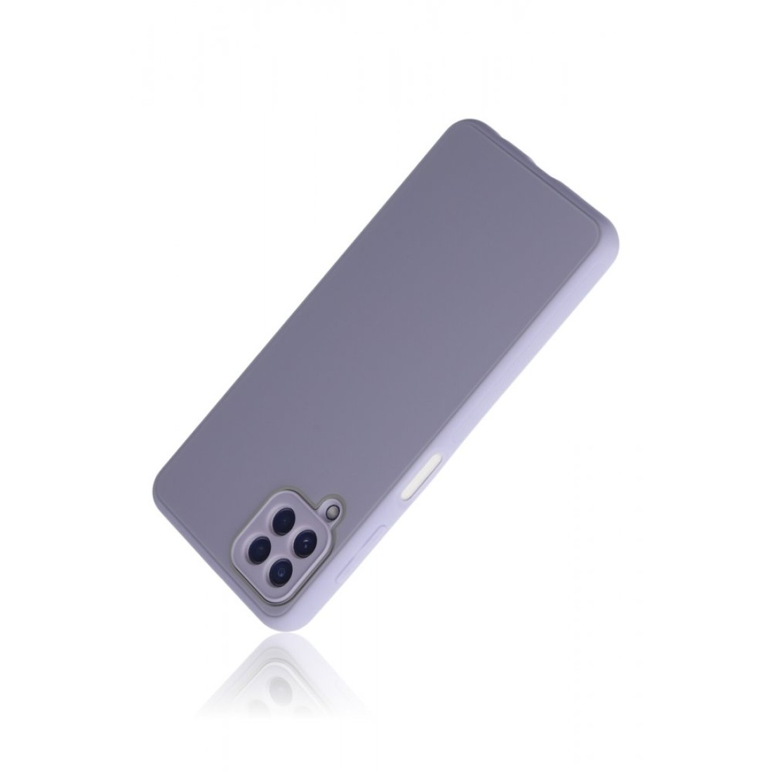 Samsung Galaxy M32 Kılıf Glass Kapak - Lila Samsung Galaxy M32 Kılıf Glass Kapak - Lila
