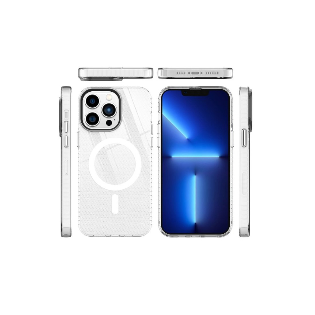  iPhone 13 Pro Max Kılıf Beta Magneticsafe Silikon - Şeffaf