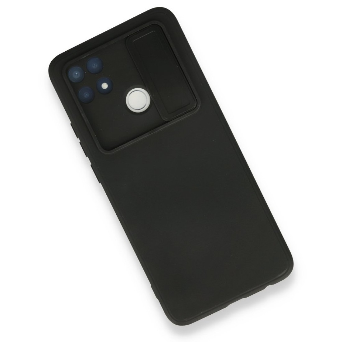  Oppo A15S Kılıf Color Lens Silikon - Siyah