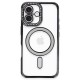  iPhone 16 Plus Kılıf Joke Simli Magneticsafe Kılıf - Siyah
