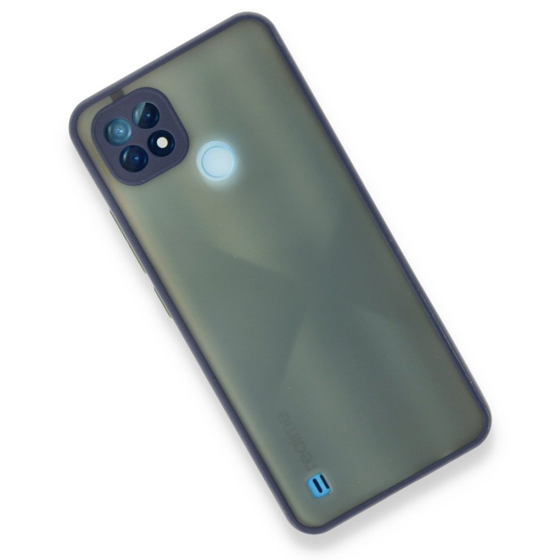 Realme C21 Kılıf Montreal Silikon Kapak - Lacivert