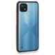  Realme C21 Kılıf Miami Şeffaf Silikon - Siyah