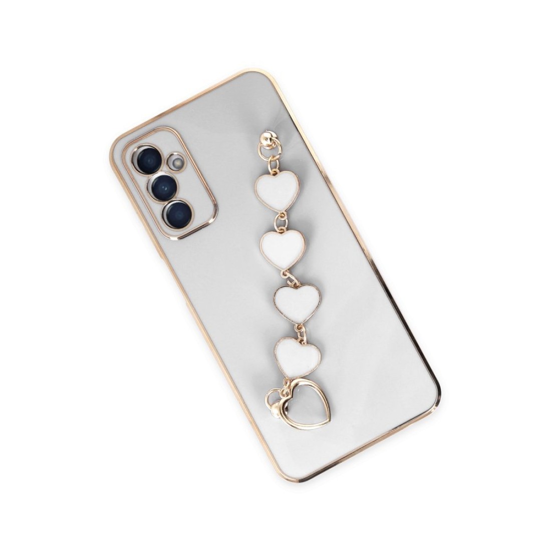  Samsung Galaxy A14 4G Kılıf Esila Silikon - Beyaz