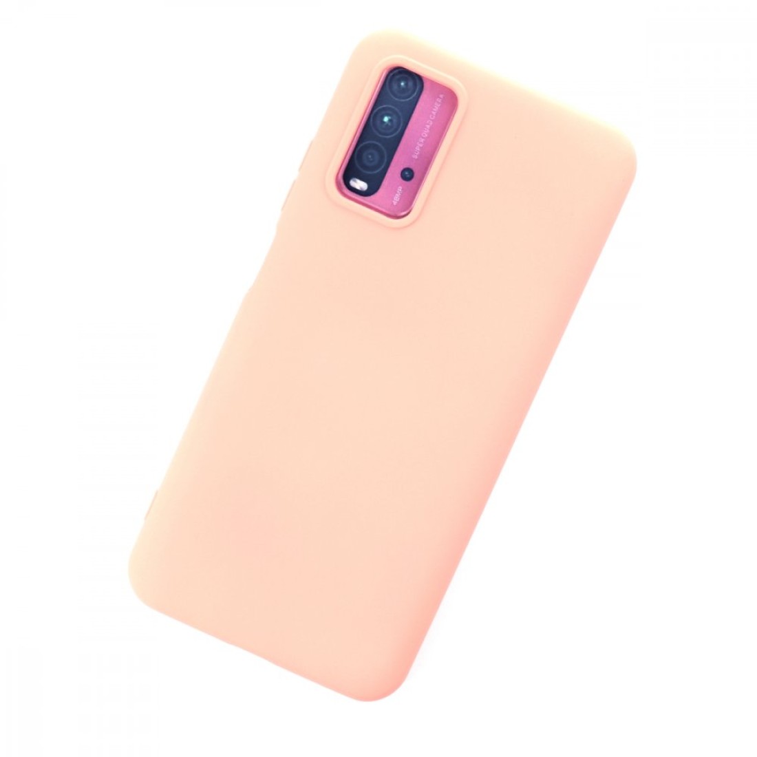 Xiaomi Redmi 9T Kılıf Nano içi Kadife Silikon - Pudra Xiaomi Redmi 9T Kılıf Nano içi Kadife Silikon - Pudra