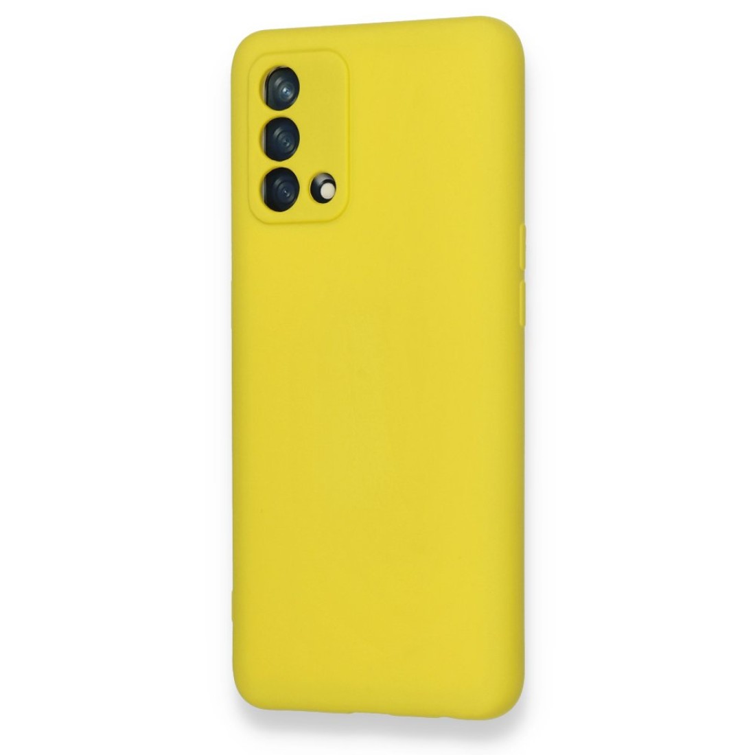 Oppo A74 4G Kılıf Nano içi Kadife Silikon - Sarı Oppo A74 4G Kılıf Nano içi Kadife Silikon - Sarı