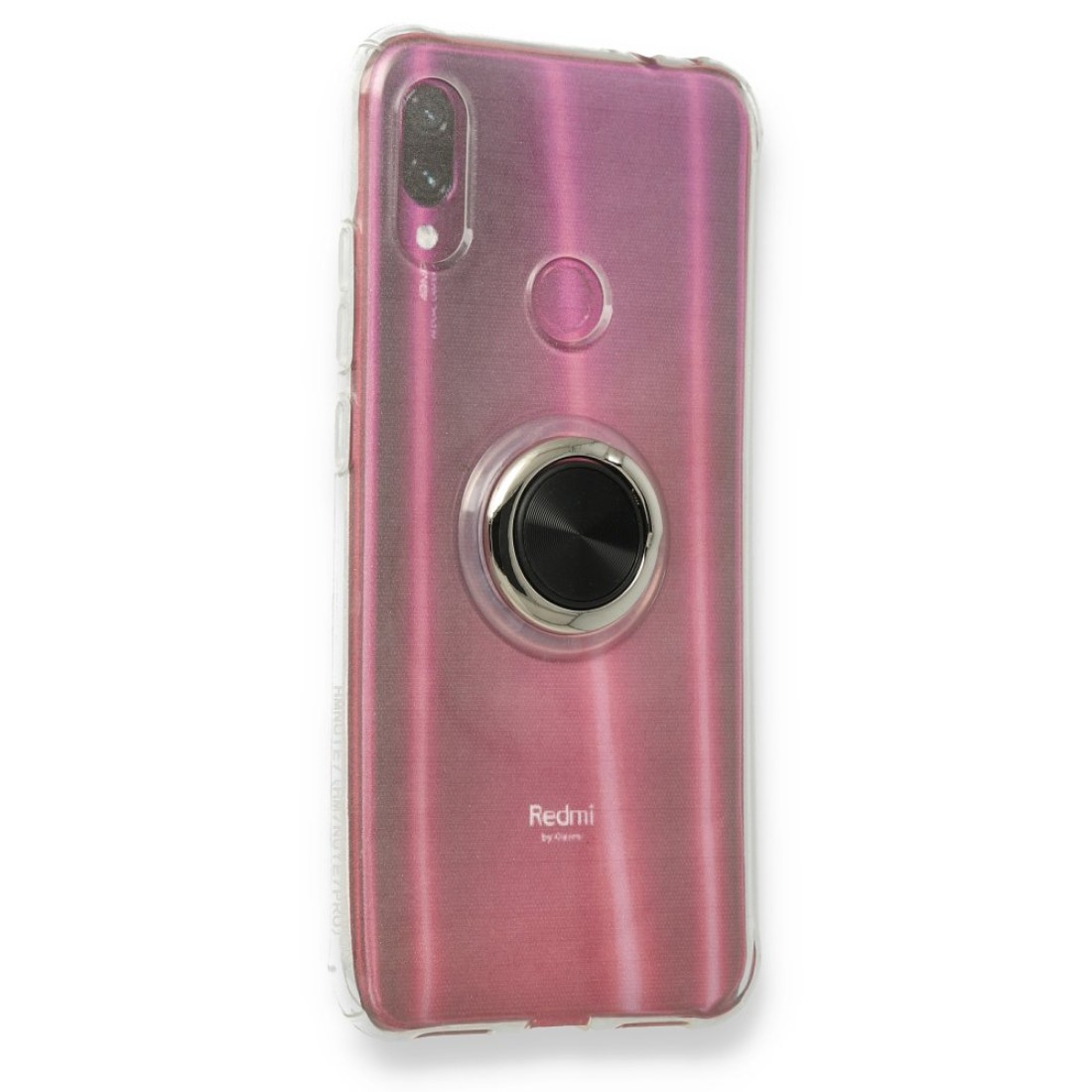  Xiaomi Redmi Note 7 Pro Kılıf Gros Yüzüklü Silikon - Siyah
