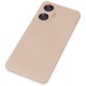 Realme C55 Kılıf Nano içi Kadife Silikon - Pudra Realme C55 Kılıf Nano içi Kadife Silikon - Pudra