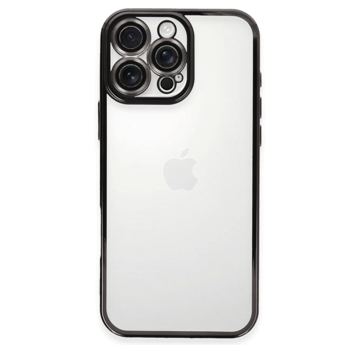  iPhone 16 Pro Max Kılıf Razer Lensli Silikon - Siyah