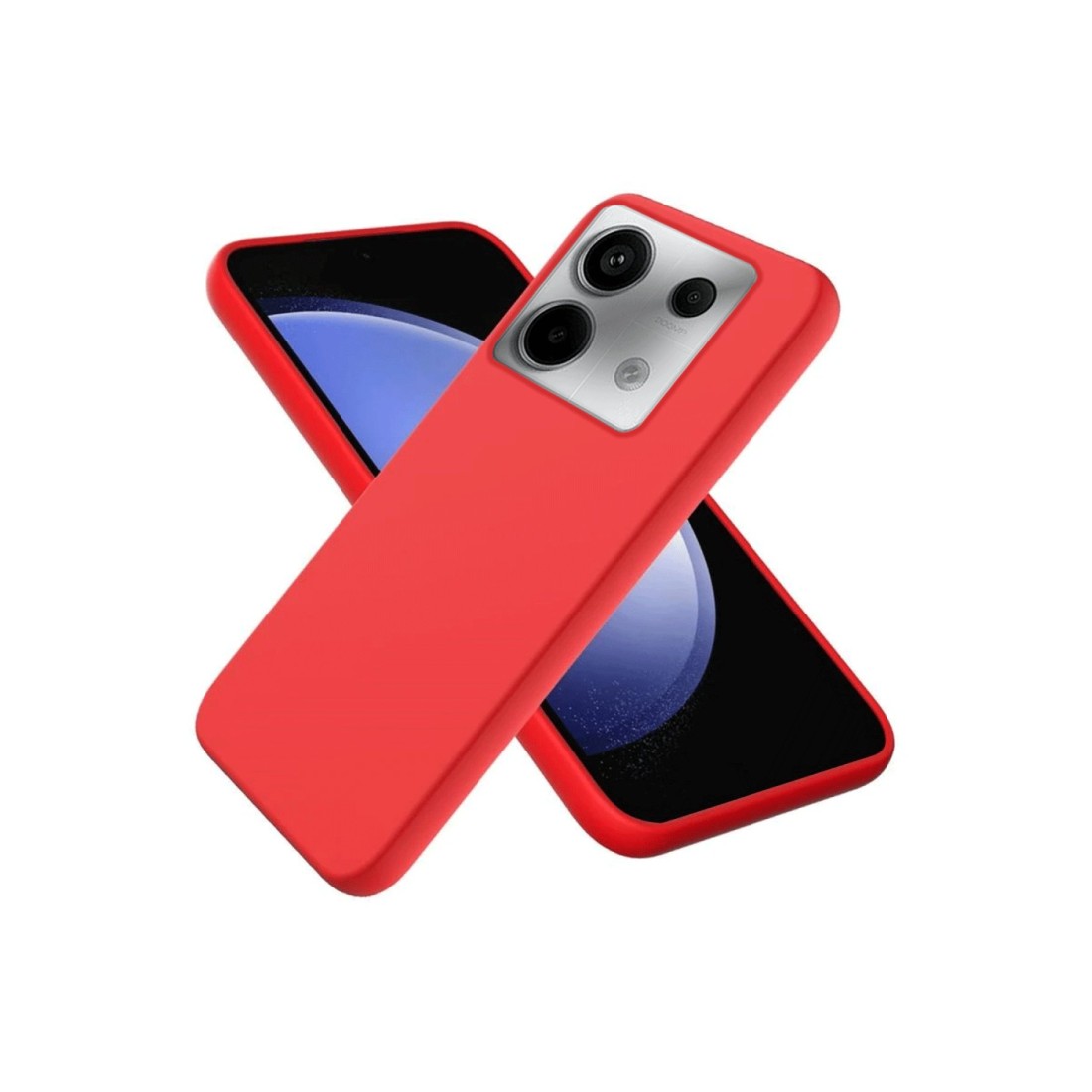 Xiaomi Poco M6 Pro 4G Kılıf First Silikon - Kırmızı Xiaomi Poco M6 Pro 4G Kılıf First Silikon - Kırmızı