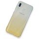 Samsung Galaxy A20 Kılıf Lüx Çift Renkli Silikon - Sarı Samsung Galaxy A20 Kılıf Lüx Çift Renkli Silikon - Sarı