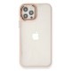  iPhone 12 Pro Kılıf Dora Kapak - Pudra