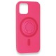 iPhone 12 Mini Kılıf Viktor Yüzüklü Silikon - Pembe iPhone 12 Mini Kılıf Viktor Yüzüklü Silikon - Pembe