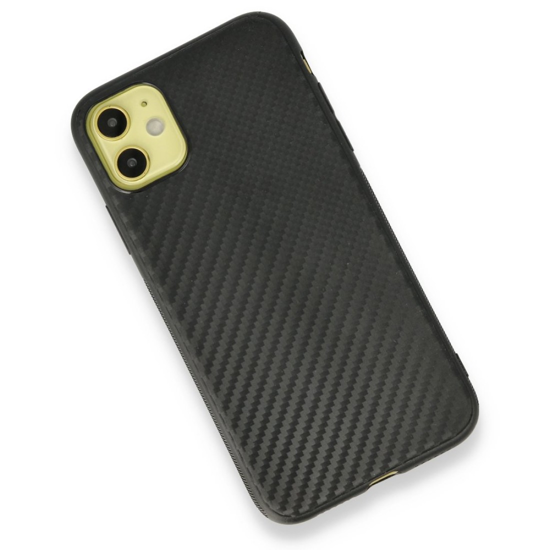 iPhone 12 Kılıf Carbonix Silikon - Siyah iPhone 12 Kılıf Carbonix Silikon - Siyah