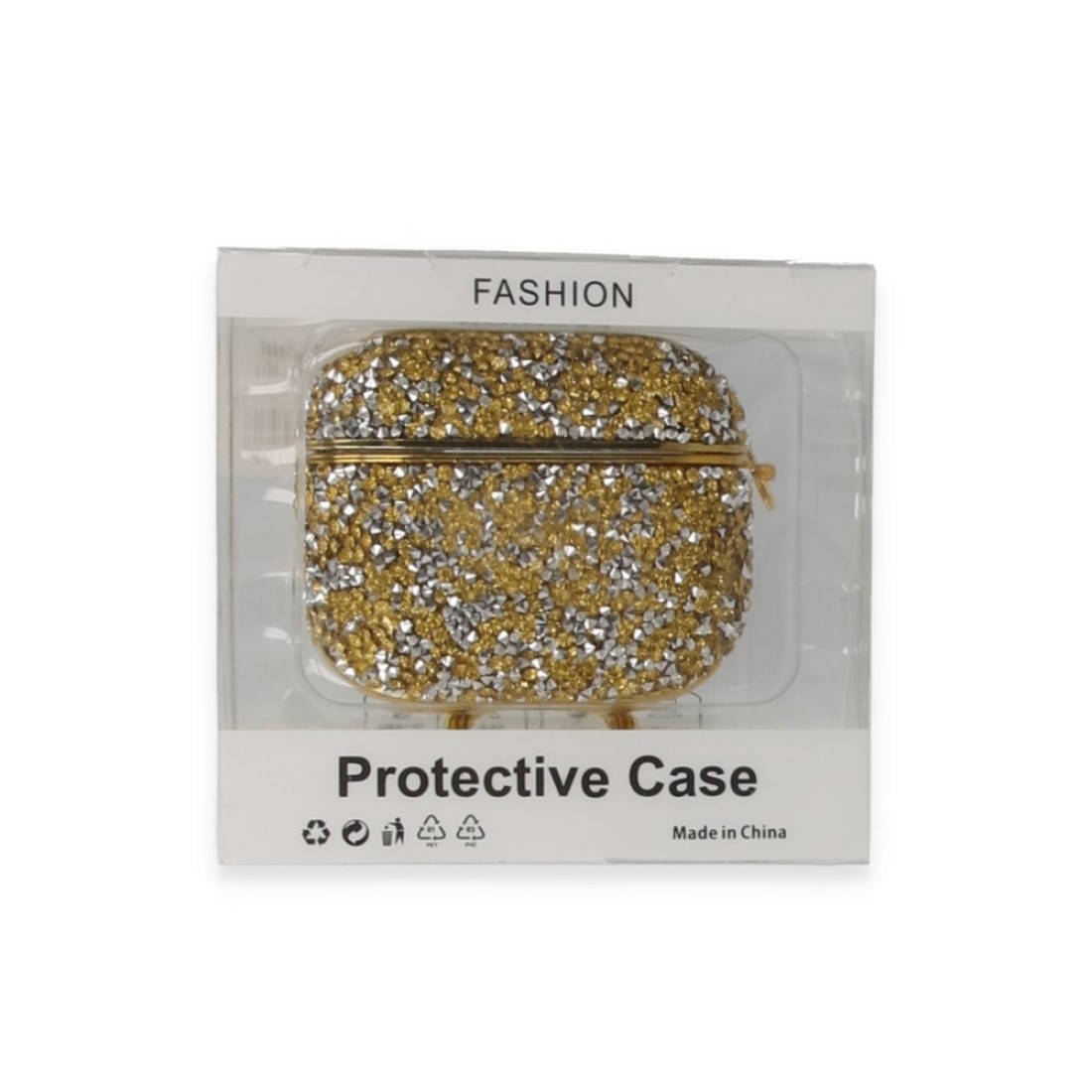Airpods Pro (1.nesil) Mira Taşlı Kılıf - Gold Airpods Pro (1.nesil) Mira Taşlı Kılıf - Gold