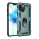  iPhone 12 Pro Kılıf Sofya Yüzüklü Silikon Kapak - Yeşil