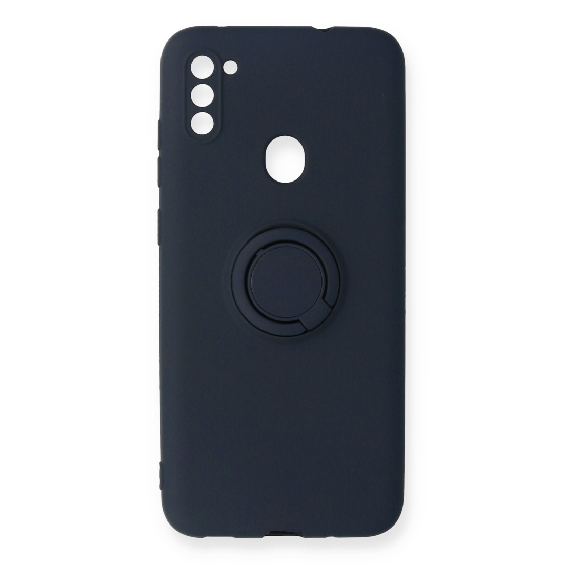  Samsung Galaxy M11 Kılıf Viktor Yüzüklü Silikon - Lacivert