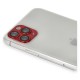  iPhone 11 Pro Pers Alüminyum Kamera Lens - Kırmızı