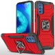  Samsung Galaxy M52 5G Kılıf Zegna Yüzüklü Silikon Kapak - Kırmızı
