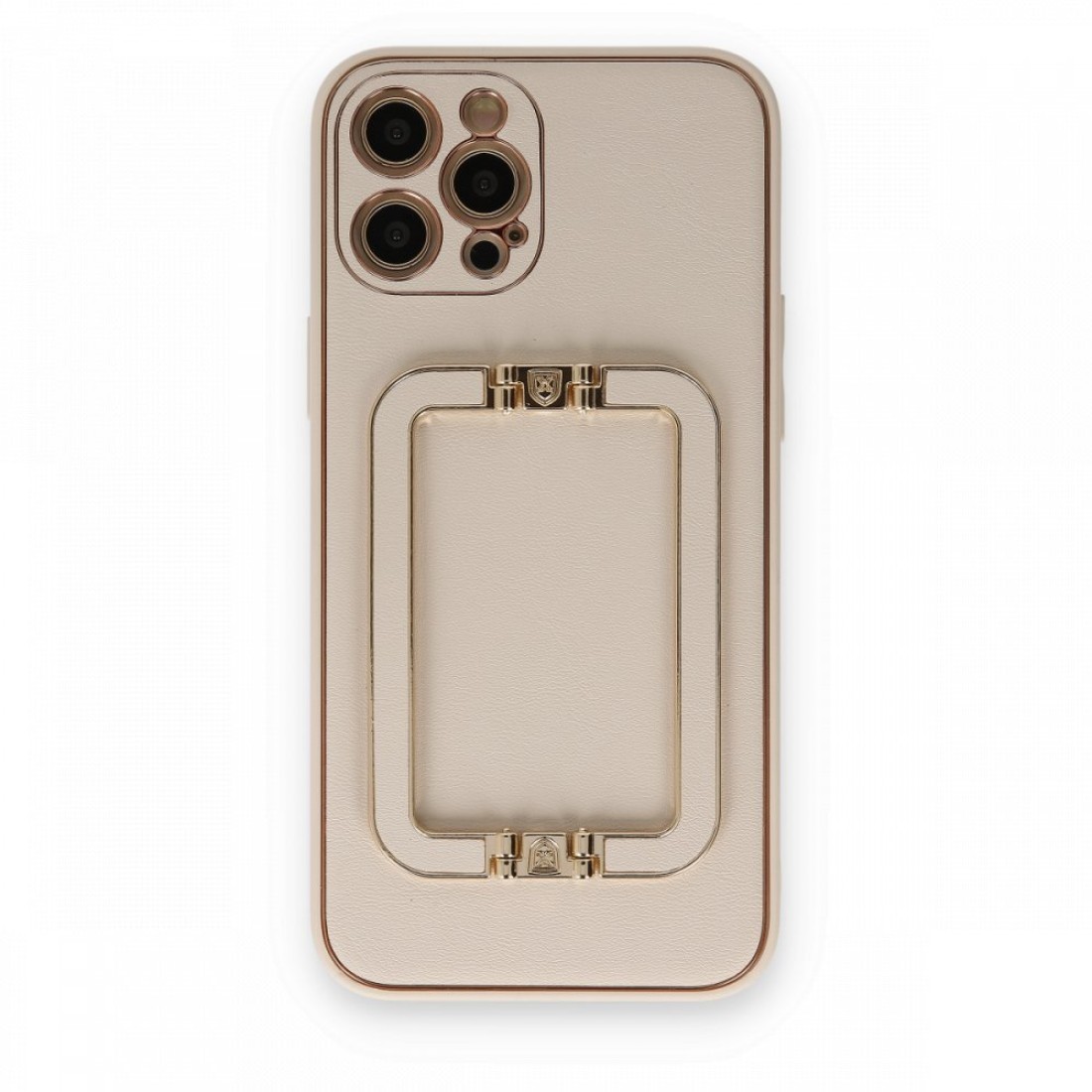  iPhone 12 Pro Kılıf Coco Elit Kapak - Gold