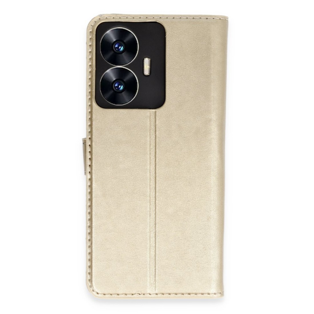  Realme C55 Kılıf Trend S Plus Kapaklı Kılıf - Gold