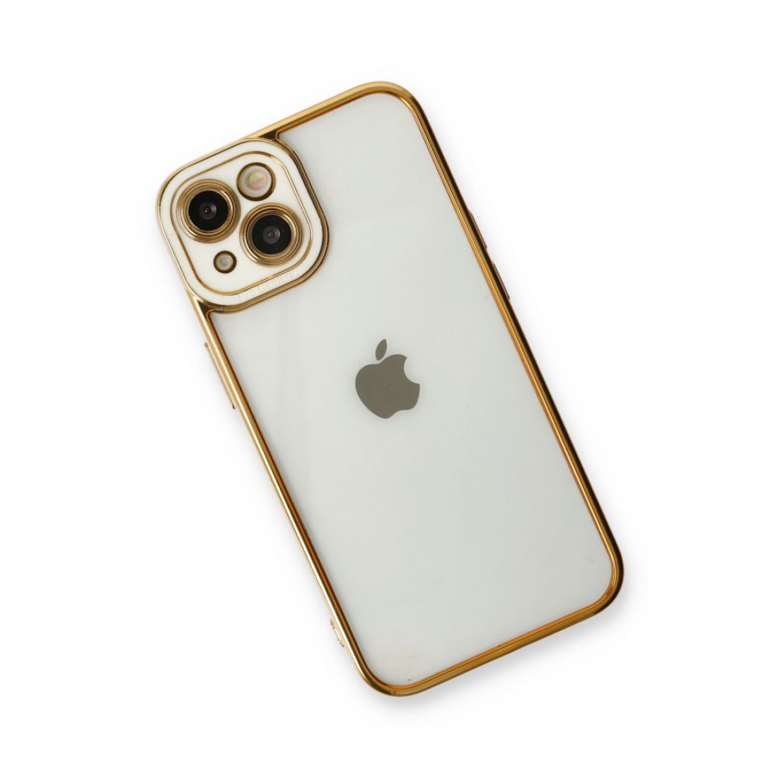 iPhone 13 Kılıf Liva Lens Silikon - Beyaz iPhone 13 Kılıf Liva Lens Silikon - Beyaz