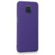 Xiaomi Redmi Note 9S Kılıf Nano içi Kadife Silikon - Mor Xiaomi Redmi Note 9S Kılıf Nano içi Kadife Silikon - Mor