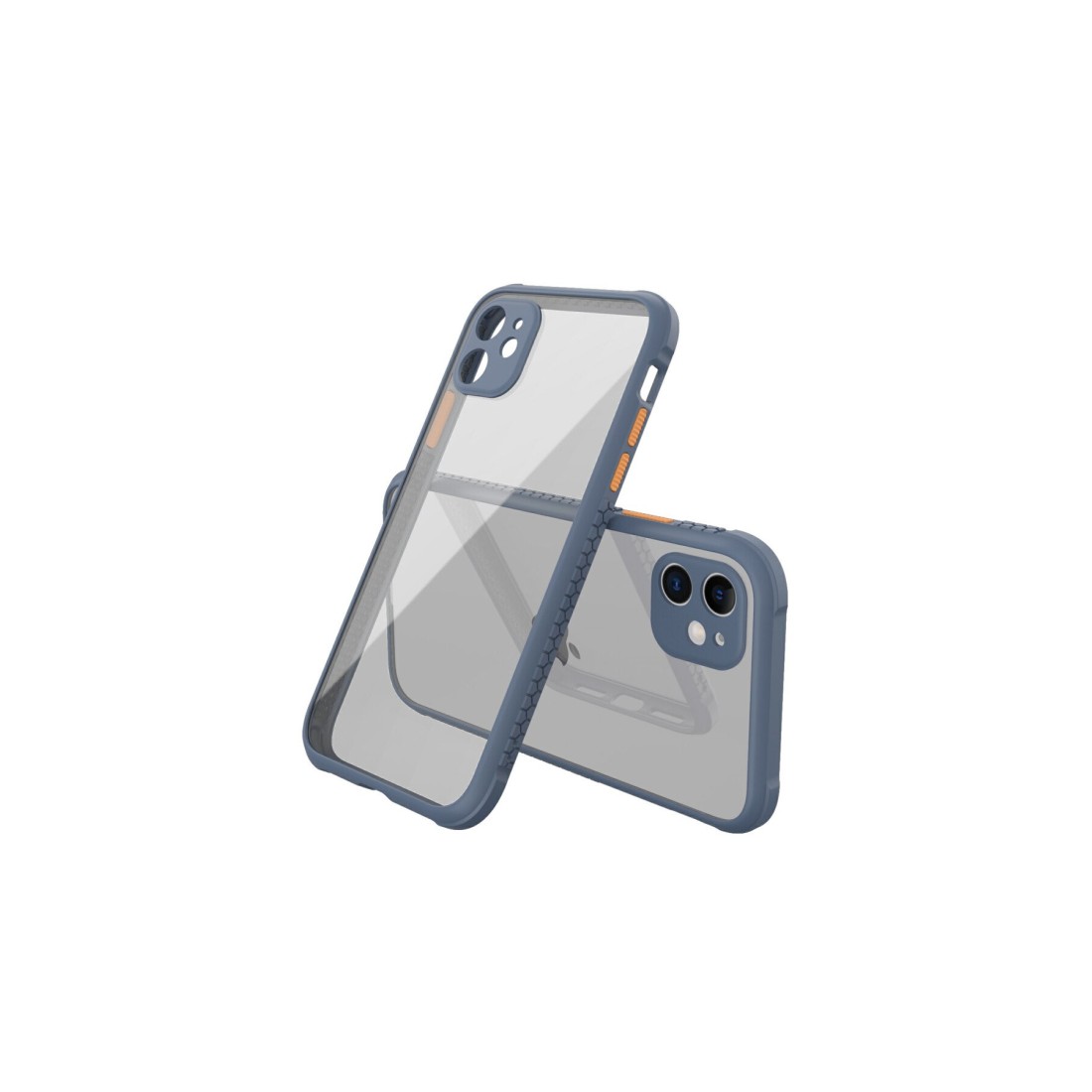 iPhone 12 Mini Kılıf Miami Şeffaf Silikon - Gri iPhone 12 Mini Kılıf Miami Şeffaf Silikon - Gri
