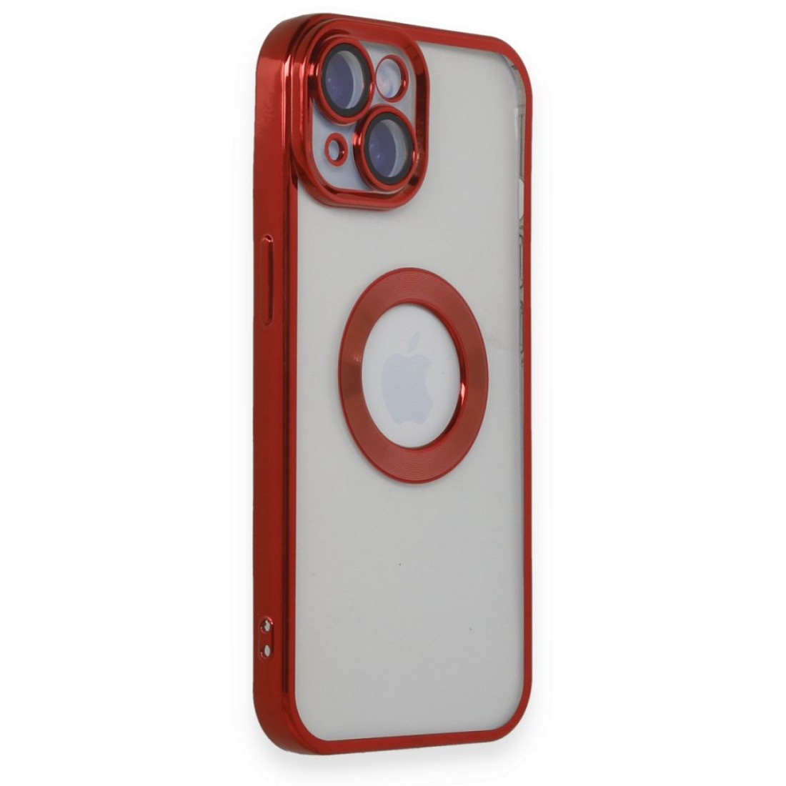 iPhone 15 Kılıf Slot Silikon - Kırmızı