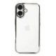  iPhone 16 Kılıf Razer Lensli Silikon - Gümüş