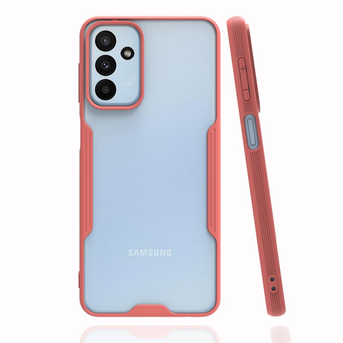  Samsung Galaxy M13 Kılıf Platin Silikon - Pembe