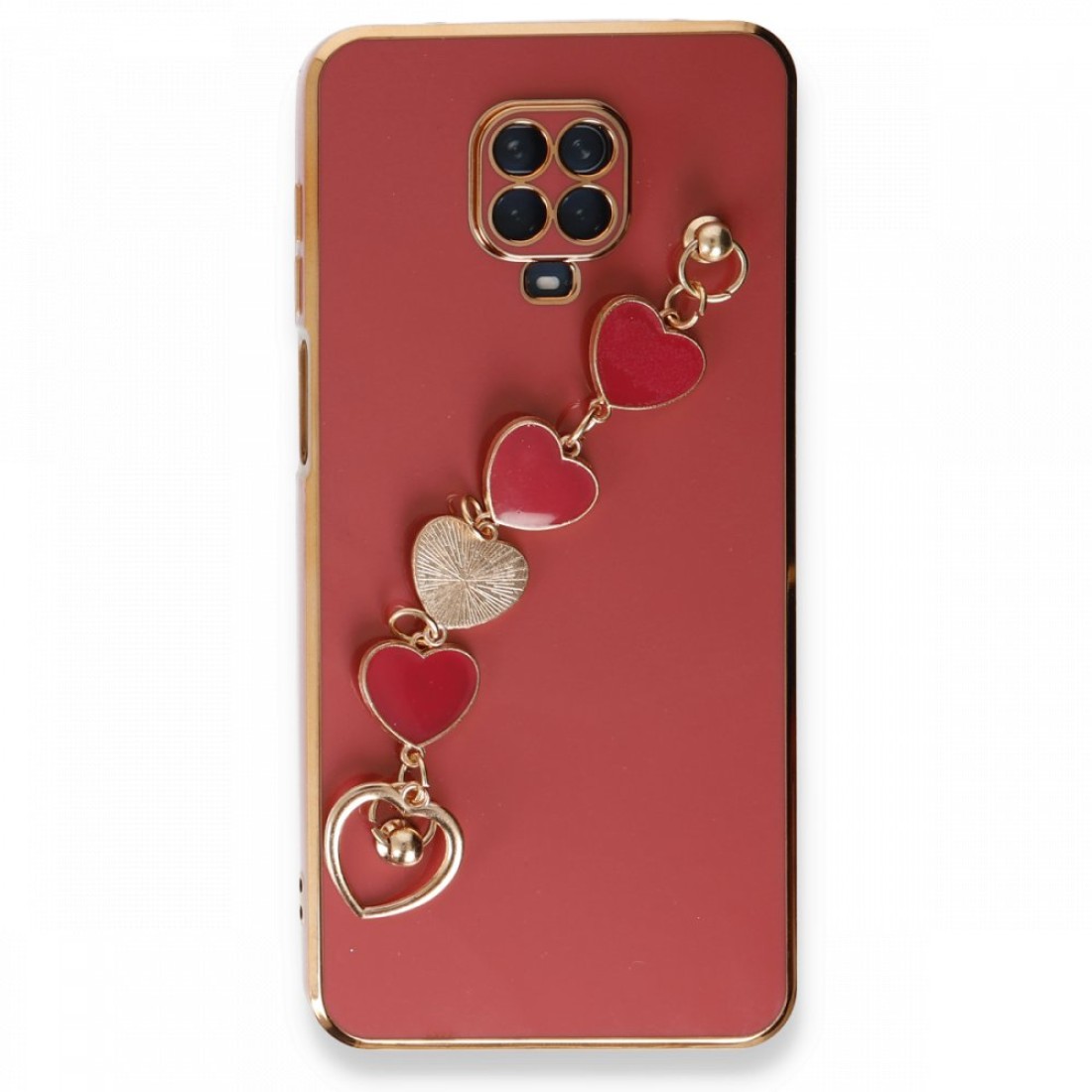 Xiaomi Redmi Note 9S Kılıf Esila Silikon - Kırmızı Xiaomi Redmi Note 9S Kılıf Esila Silikon - Kırmızı