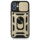 iPhone 12 Mini Kılıf Pars Lens Yüzüklü Silikon - Gold iPhone 12 Mini Kılıf Pars Lens Yüzüklü Silikon - Gold