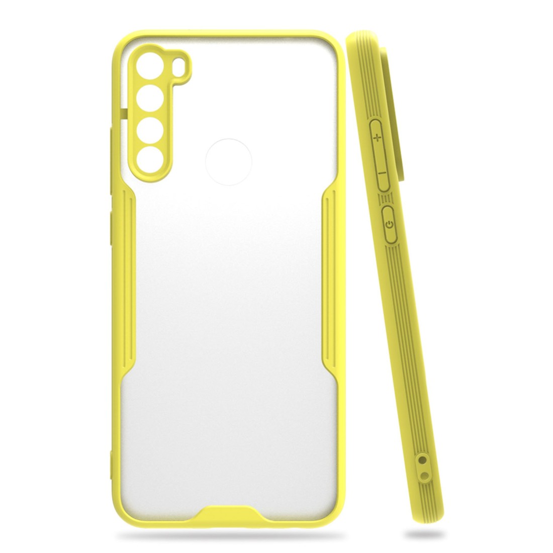  Xiaomi Redmi Note 8 Kılıf Platin Silikon - Sarı