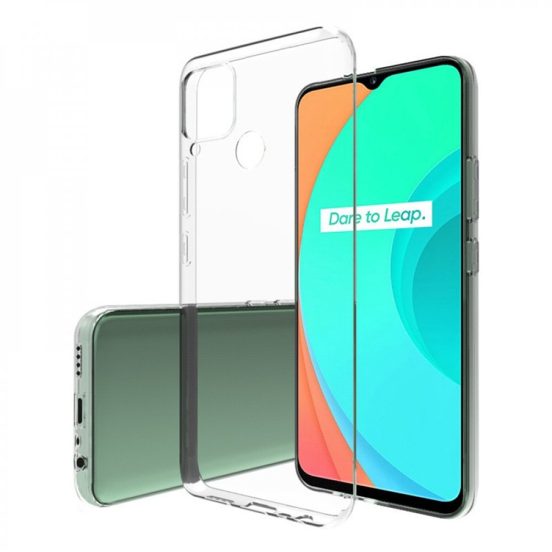  Realme C15 Kılıf Lüx Şeffaf Silikon