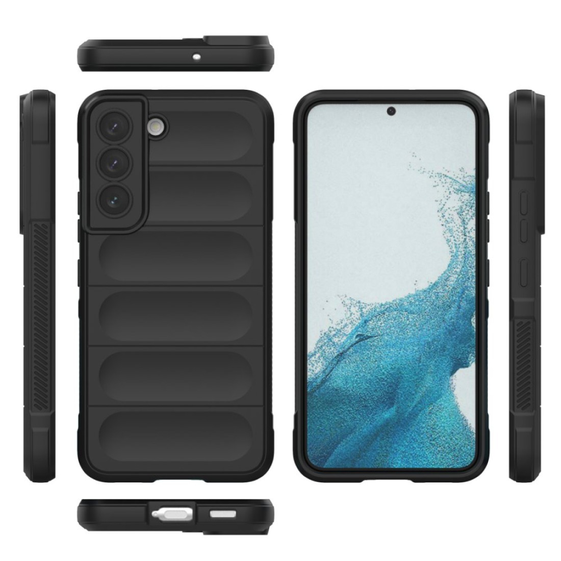  Samsung Galaxy S22 Kılıf Optimum Silikon - Siyah