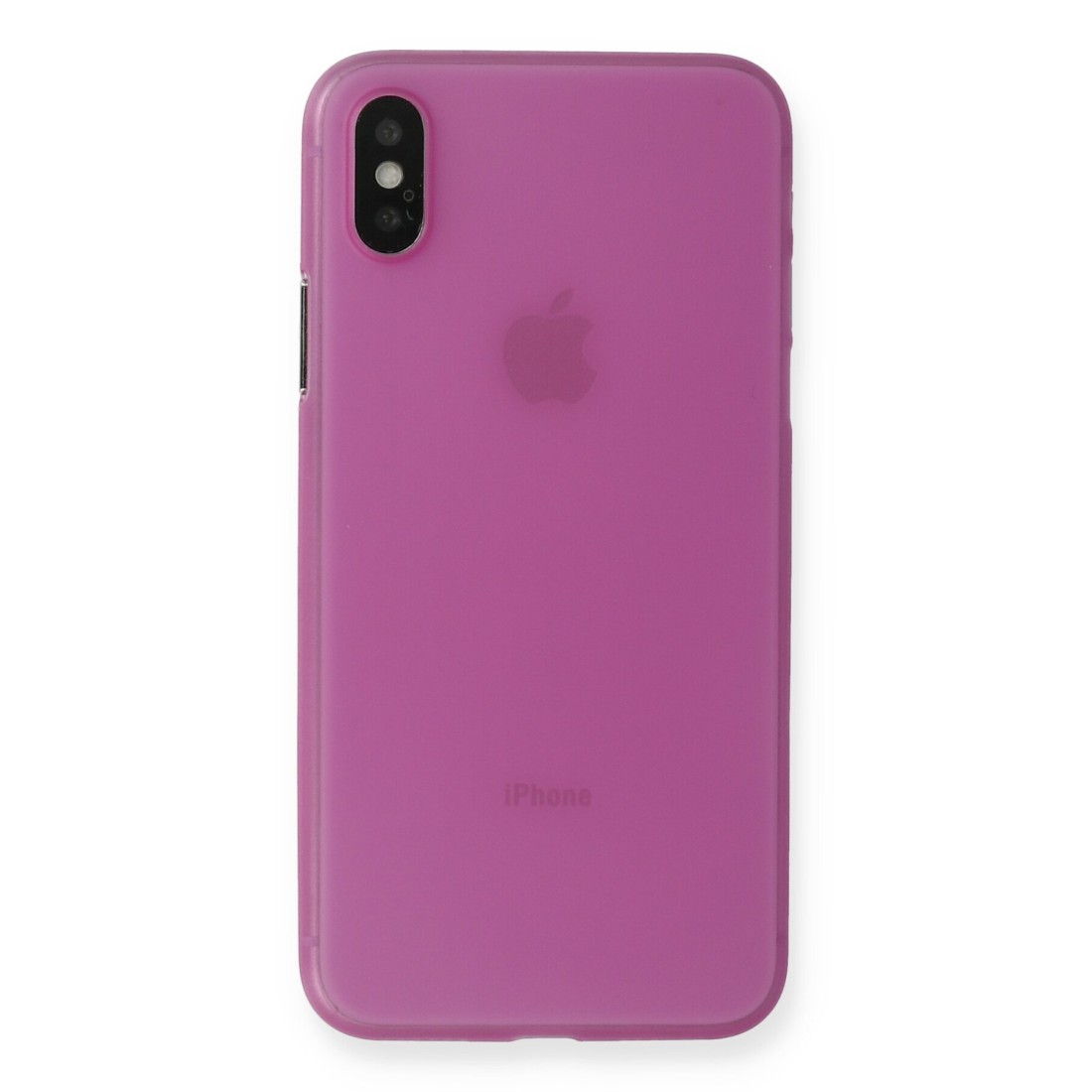 iPhone XS Kılıf PP Ultra İnce Kapak - Pembe iPhone XS Kılıf PP Ultra İnce Kapak - Pembe