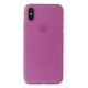 iPhone XS Kılıf PP Ultra İnce Kapak - Pembe iPhone XS Kılıf PP Ultra İnce Kapak - Pembe