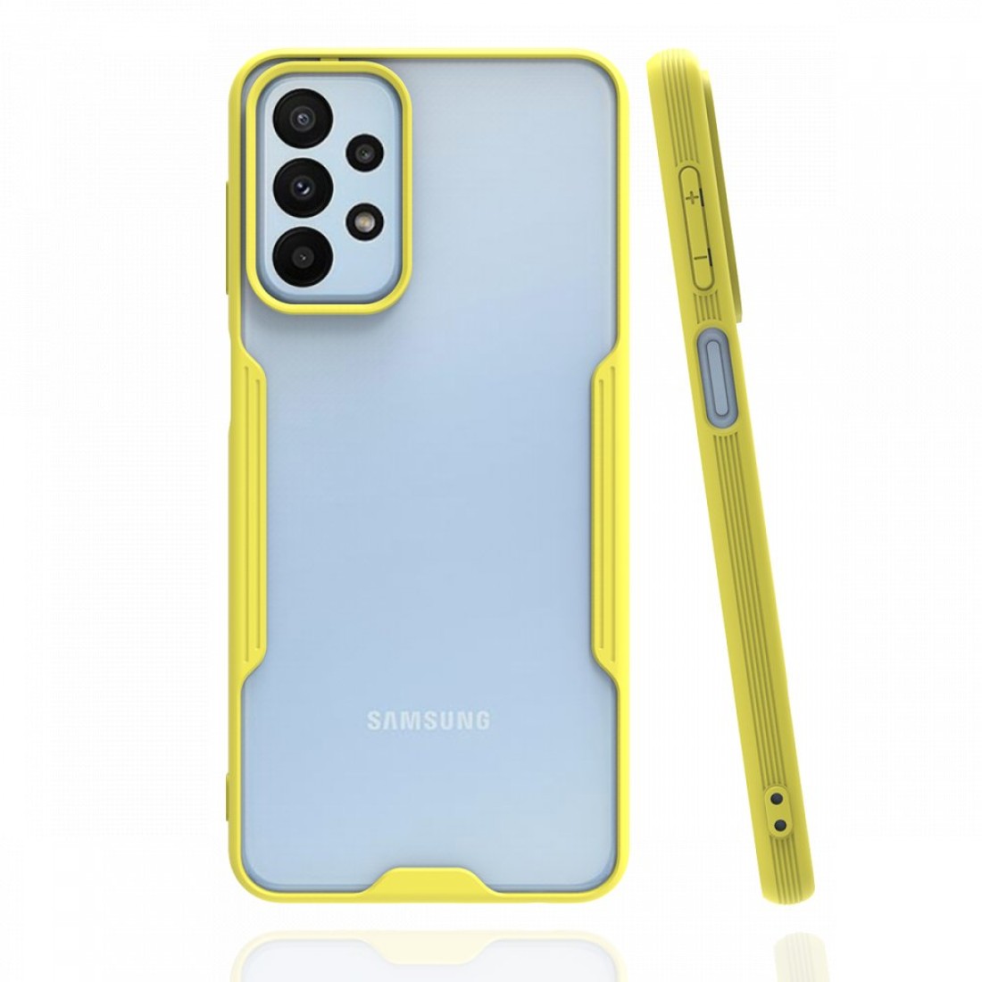  Samsung Galaxy A23 4G Kılıf Platin Silikon - Sarı