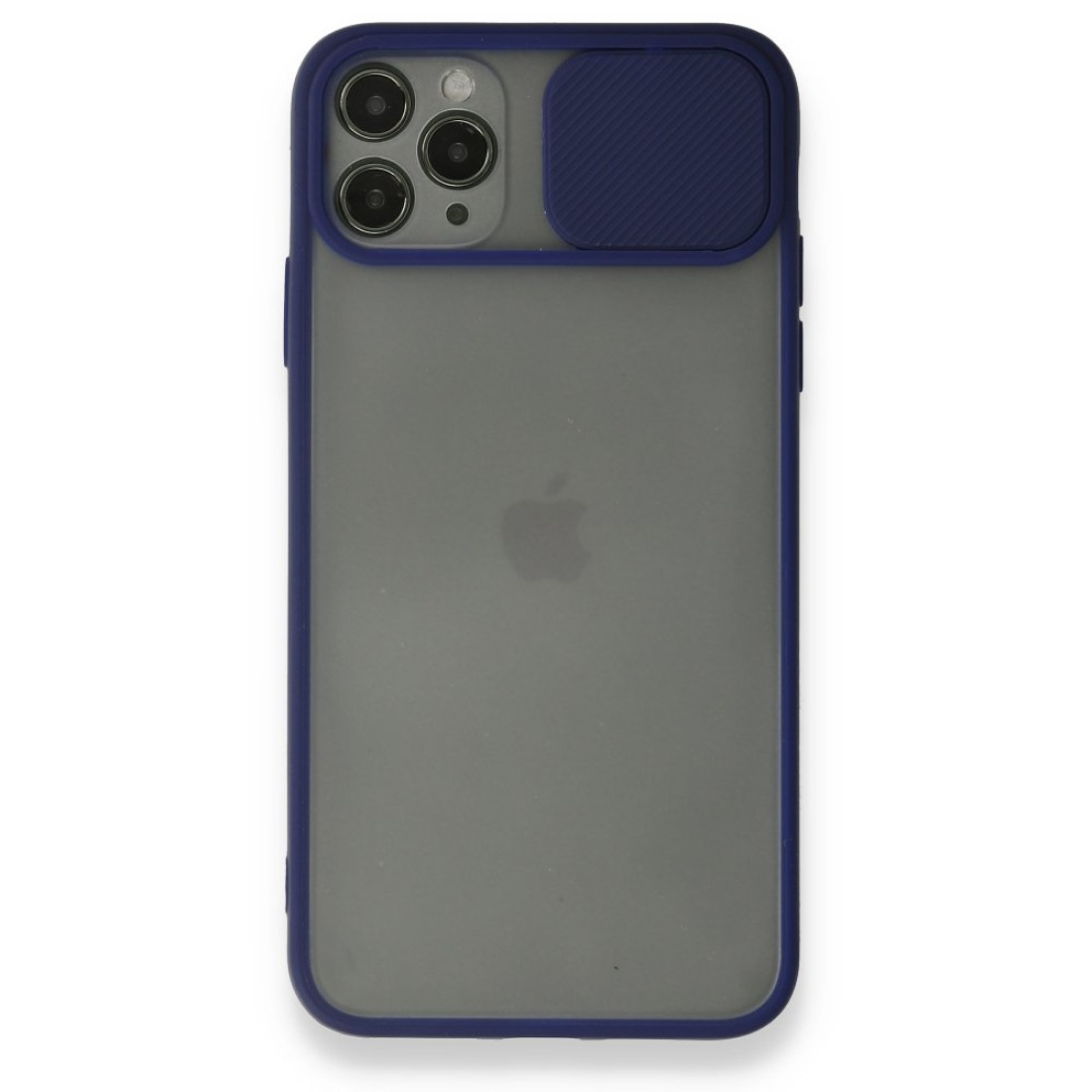  iPhone 11 Pro Kılıf Palm Buzlu Kamera Sürgülü Silikon - Lacivert