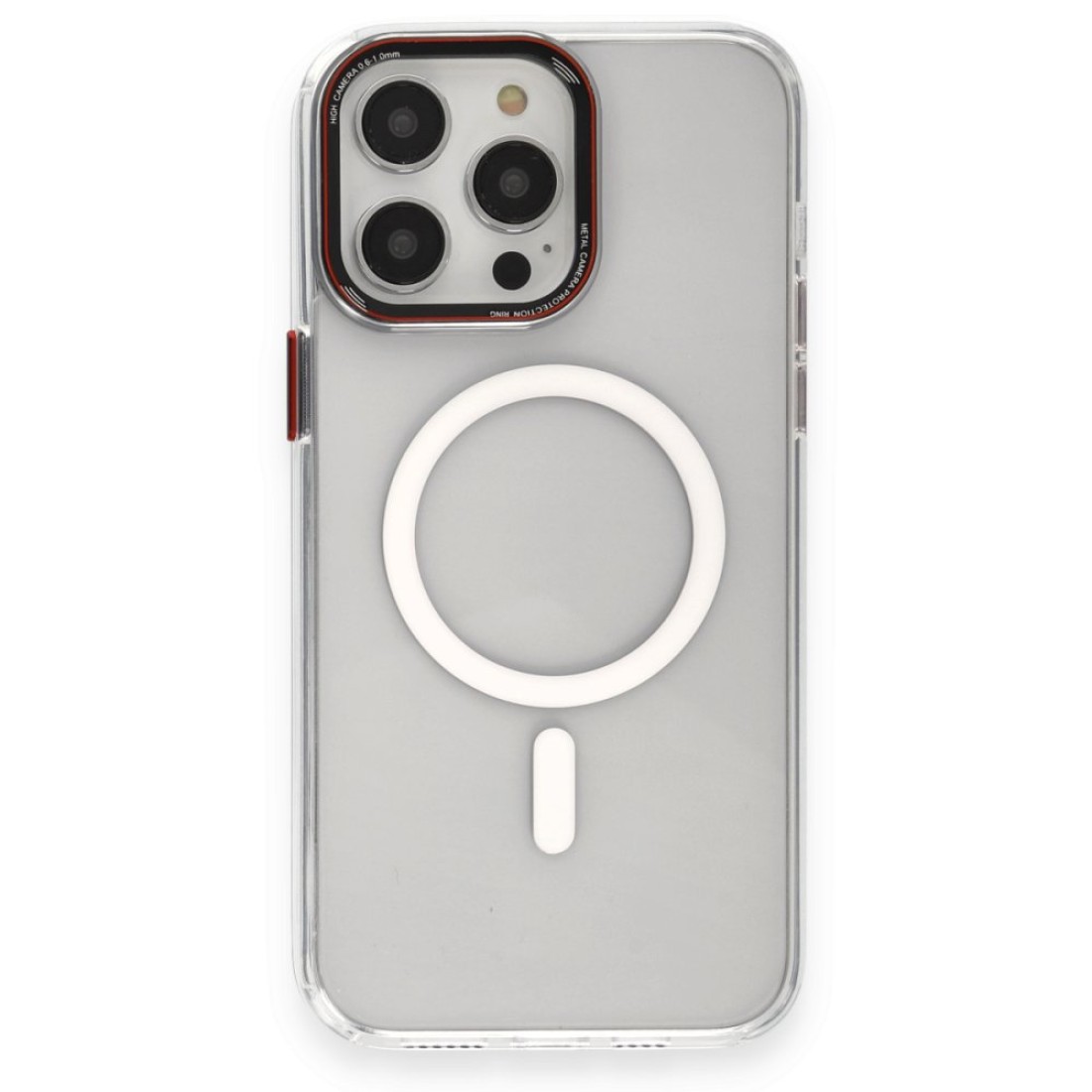  iPhone 14 Pro Max Kılıf Dinamik Magneticsafe Silikon - Şeffaf