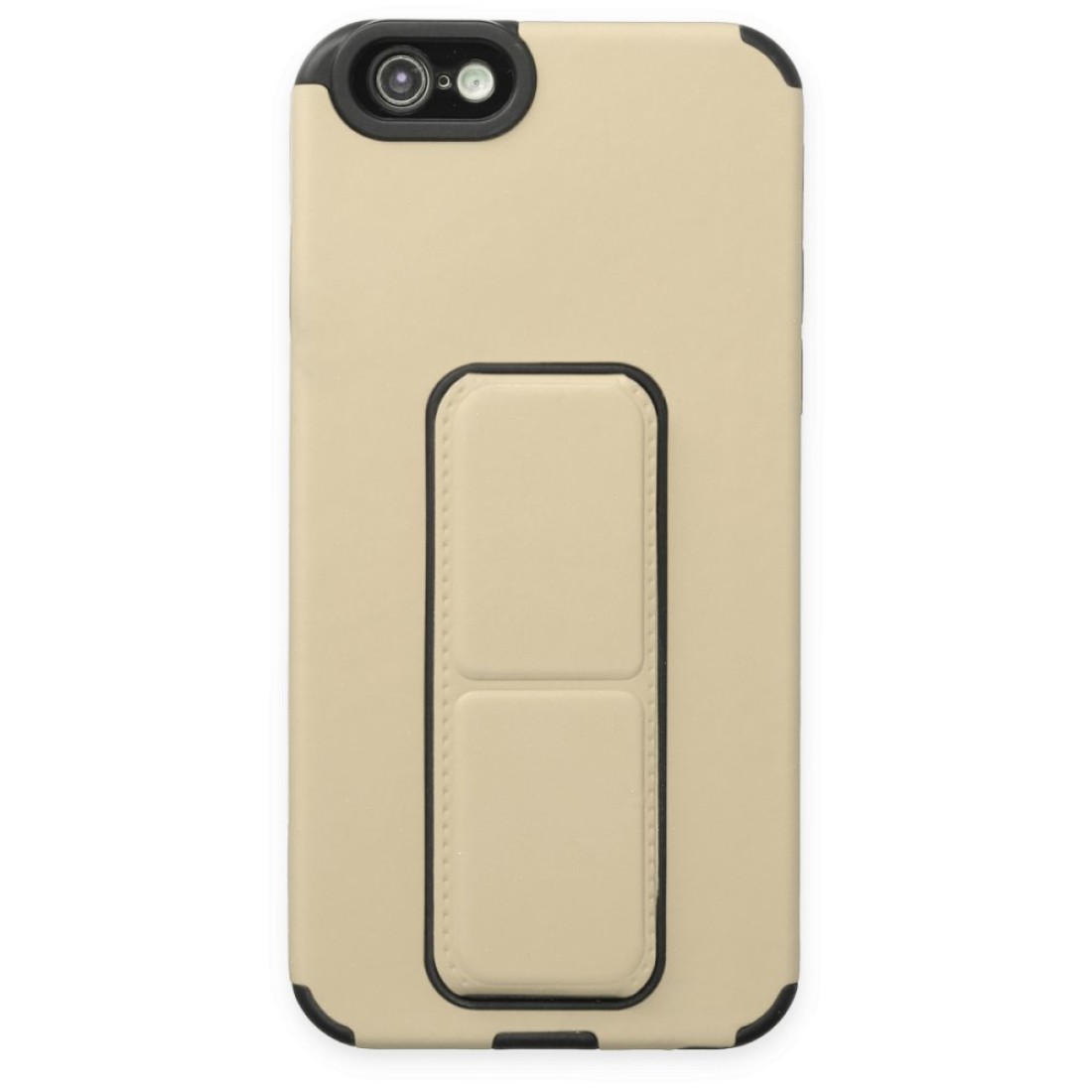  iPhone 6 Kılıf Mega Standlı Silikon - Gold