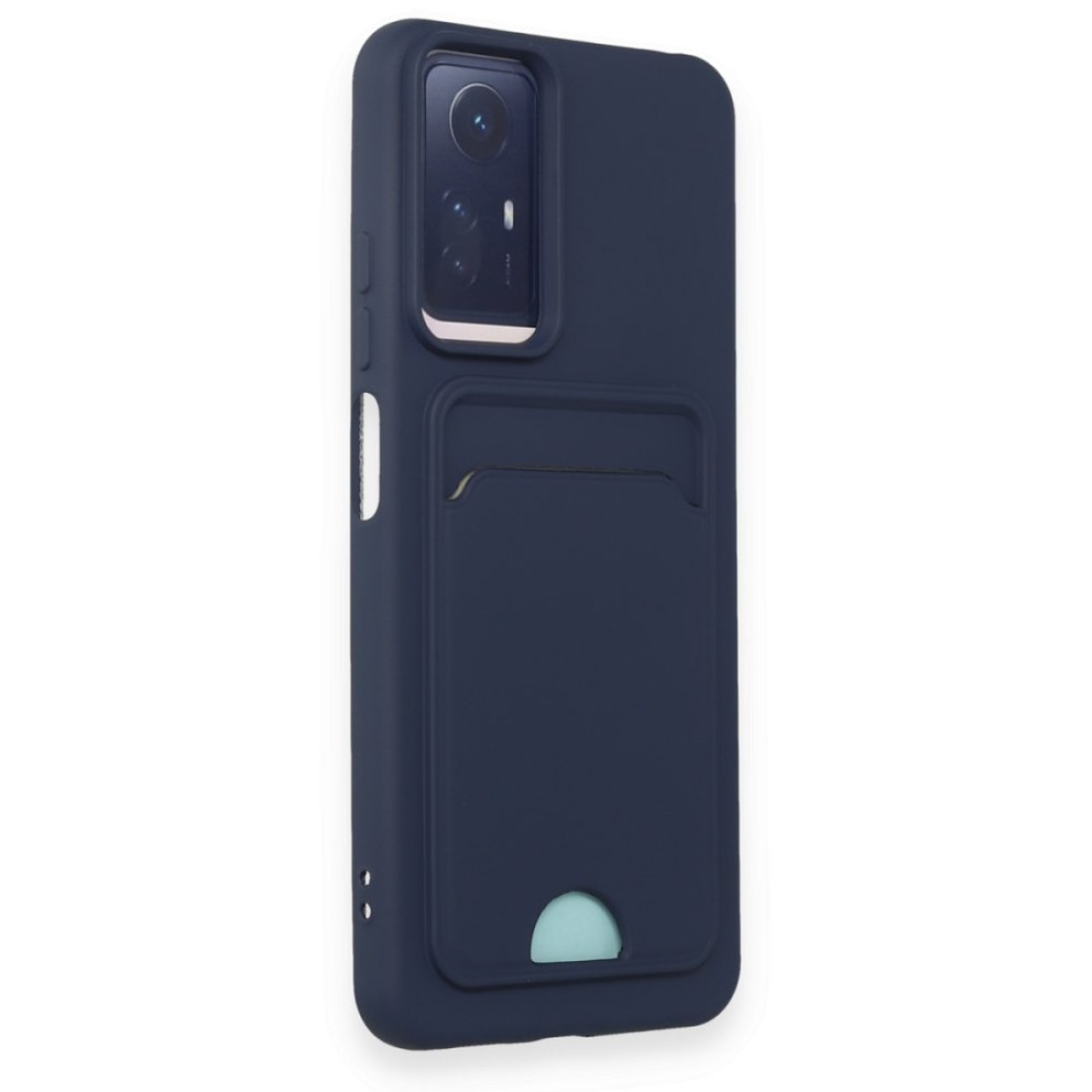  Xiaomi Redmi Note 12S Kılıf Kelvin Kartvizitli Silikon - Lacivert